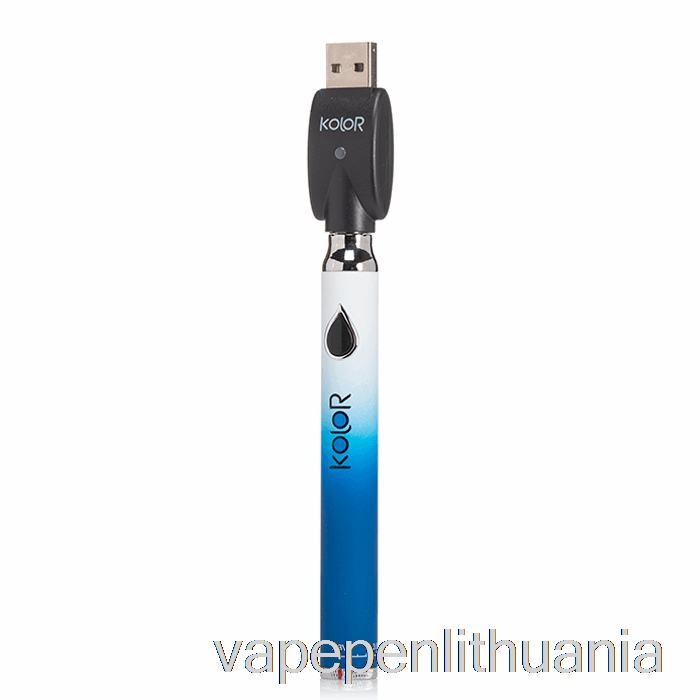 Leaf Buddi Kolor Twist Slim 650mah Baterija Blue Vape Skystis